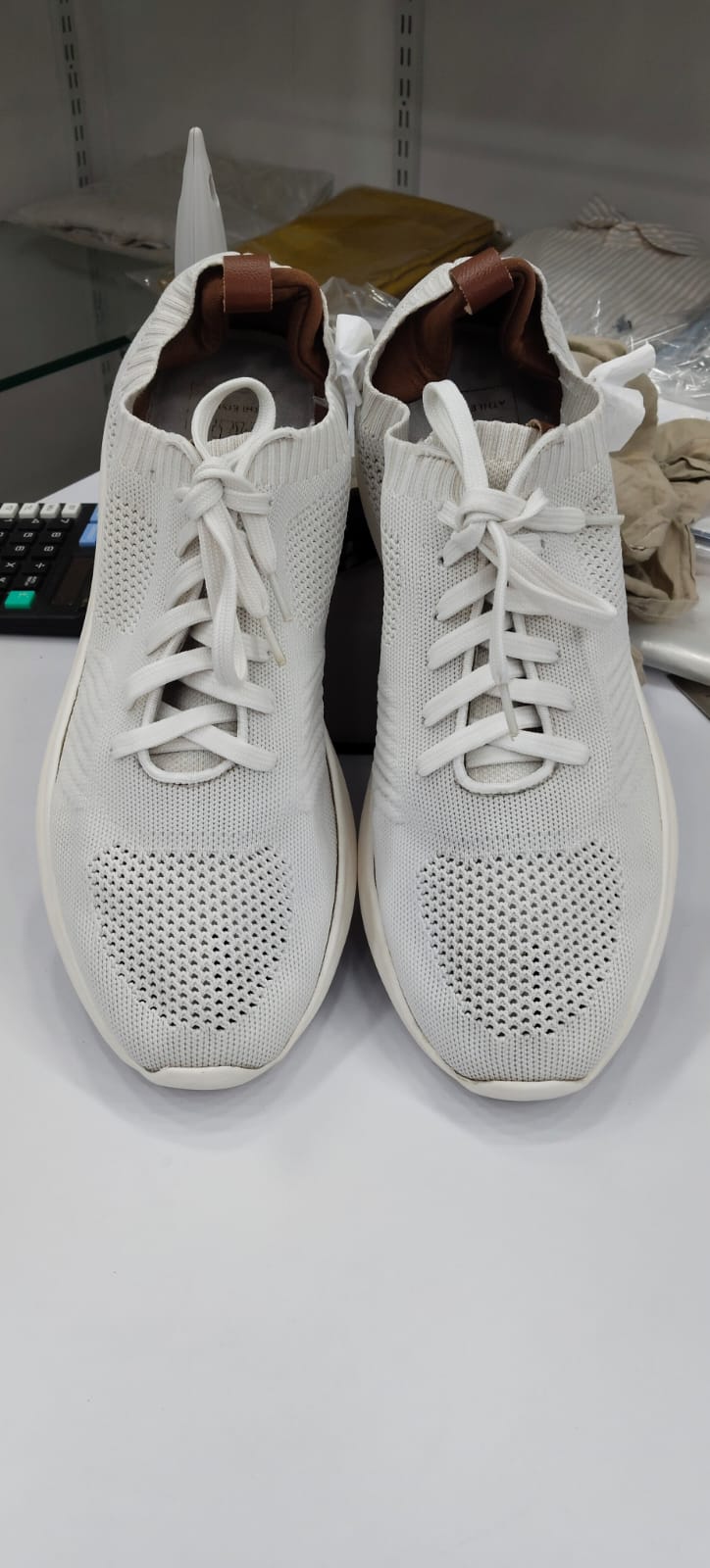 Before white shoe cleaning result